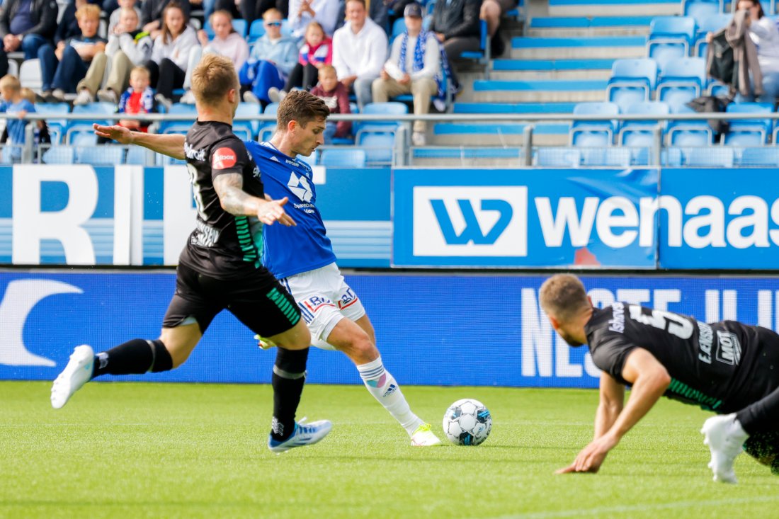 Kristoffer Haugen sendte Molde i ledelsen. Foto: Svein Ove Ekornesvåg / NTB