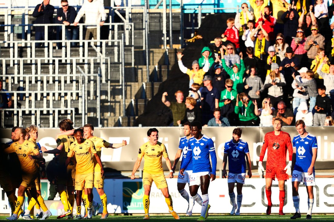 Glimt jublet for 1-1, men det skulle ikke vare lenge. Foto: Mats Torbergsen / NTB