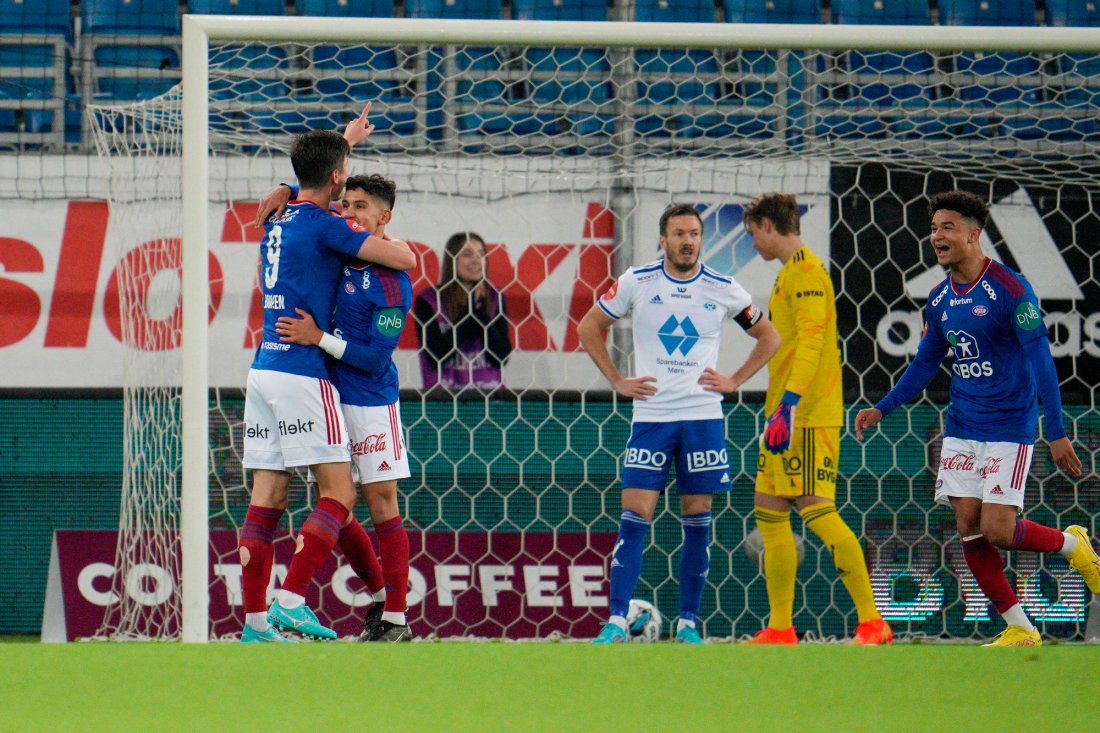 Torgeir Børven jubler etter 1-0-målet tidlig i 1. omgang. Foto: Javad Parsa / NTB